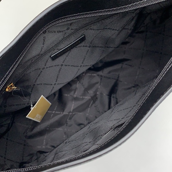 MICHAEL KORS BROOKE LARGE HOBO SHLDR LEATHER BLACK COLOR - Picture 12 of 16